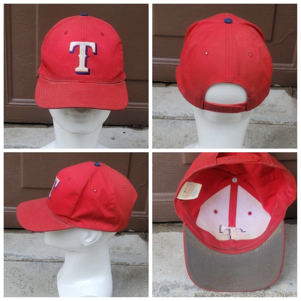 Vtg Twins Enterprise Texas Rangers Snapback Hat